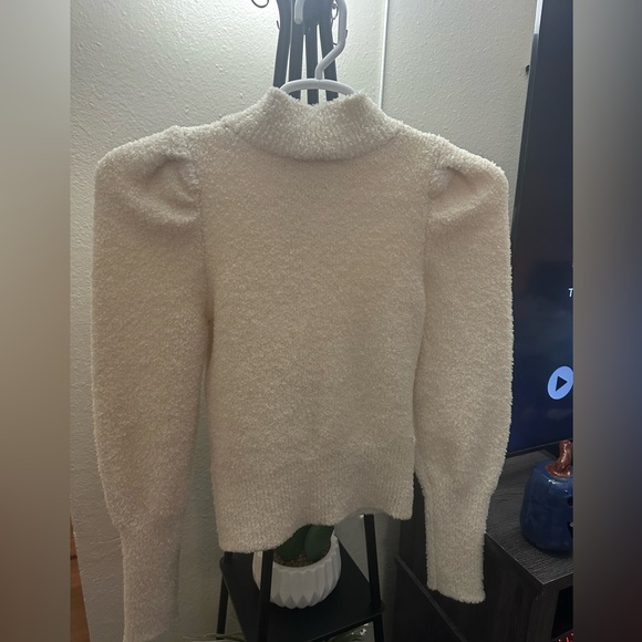 Express Cream Turtleneck Sweater - Picture 2 of 7